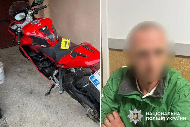 Елітний мотоцикл «Ducati Supersport» викрали у Хмельницькому: затримали підозрюваного