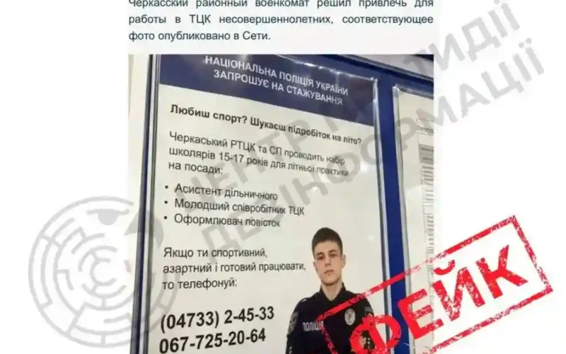 Фейк про набір підлітків до ТЦК у Хмельницькому: як не стати жертвою дезінформації