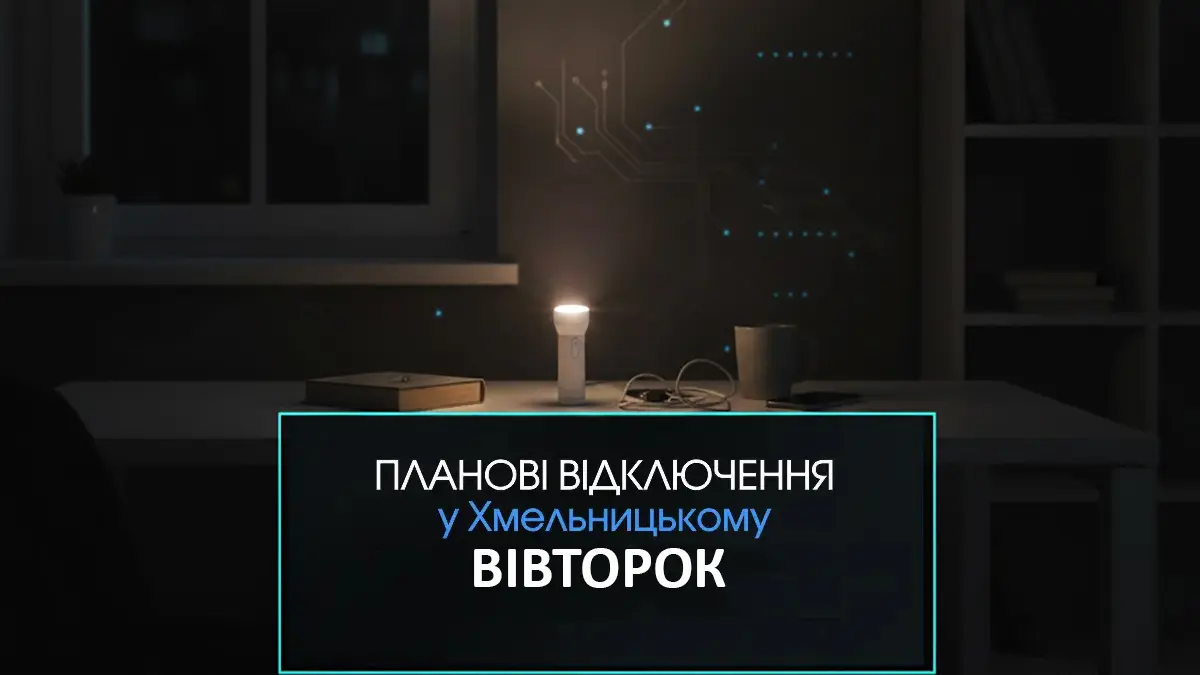 Відключення світла у Хмельницькому 9 червня: яким вулицям потрібно підготуватися