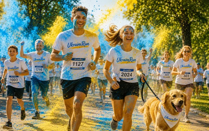 Хмельницький біжить за Україну: патріотичний забіг у Молодіжному парку