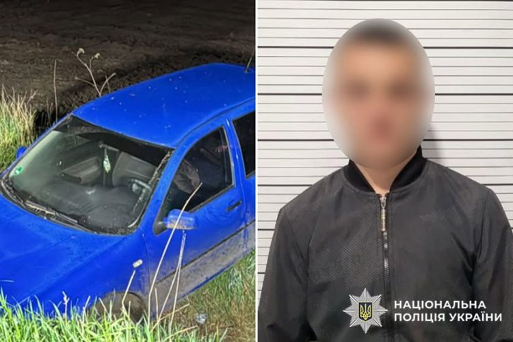 Хмельницький: молодик вкрав авто, але не впорався з керуванням